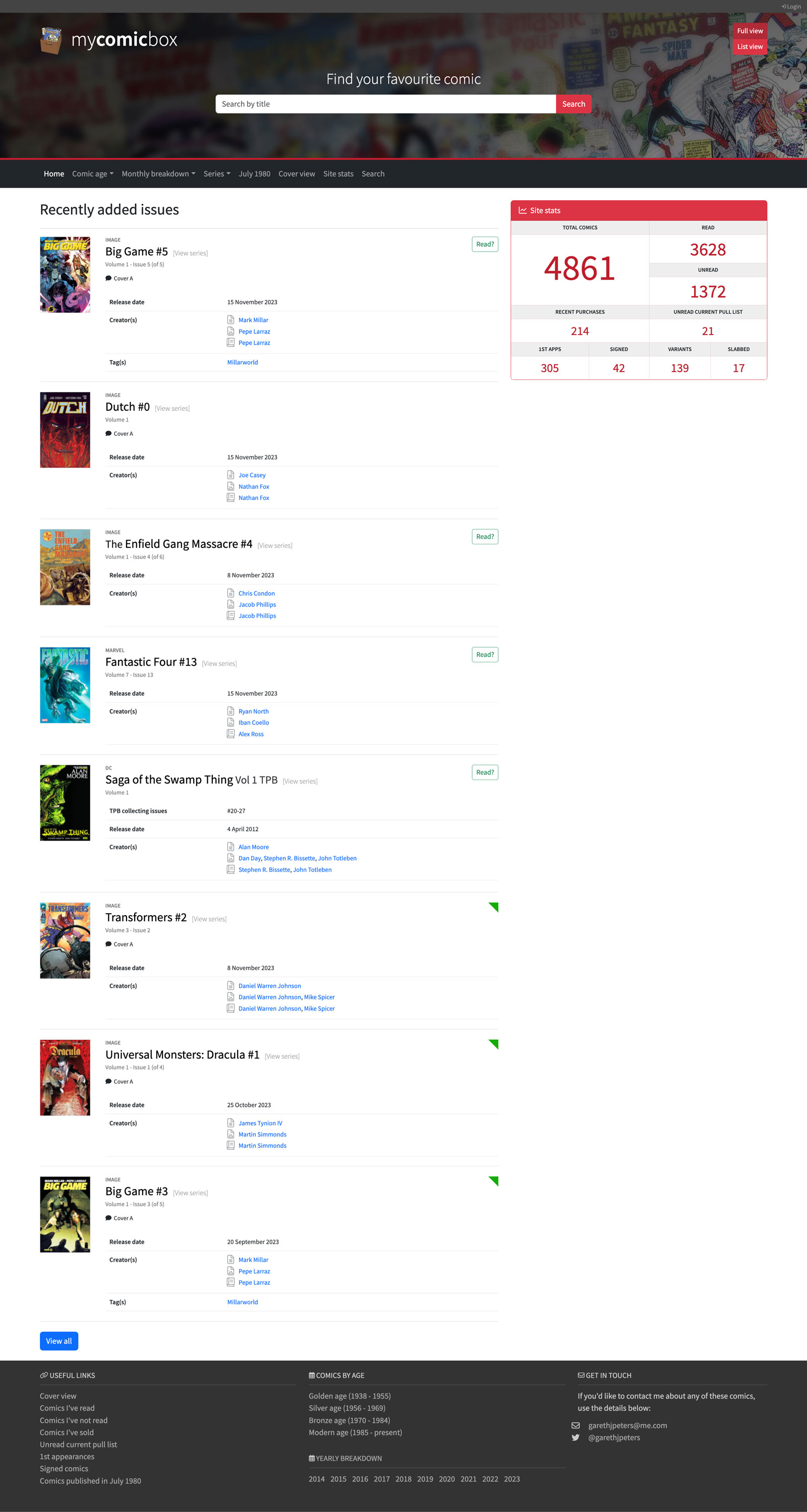 mycomicbox home page